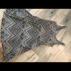 Black and white pattern dress